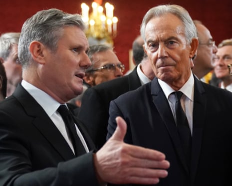 Keir Starmer and former PM Tony Blair.