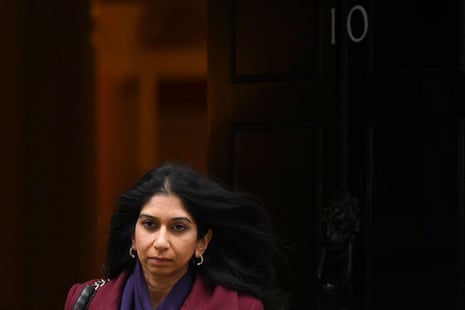 Suella Braverman leaving No 10 after cabinet this morning.