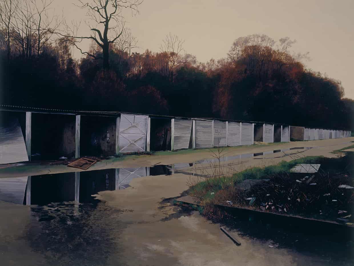 ...and which renders quite accurately the feeling of the place, where poorly built semi-detached houses have since long turned into the colour of a rainy day and where the attempts are preserving woodland within the estate have met with modest success, to the point I am always weary when running there to step on some hidden piece of discarded machinery.