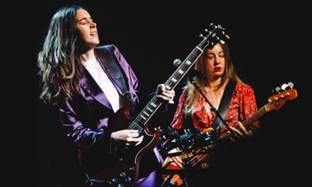Haim playing at the Olympia theatre, Dublin, 2018