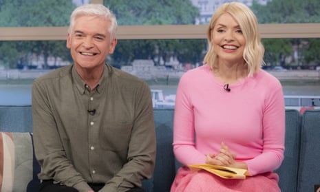 Awkward? Phillip Schofield and Holly Willoughby ignore reports of rift on This Morning | Daytime TV | The Guardian