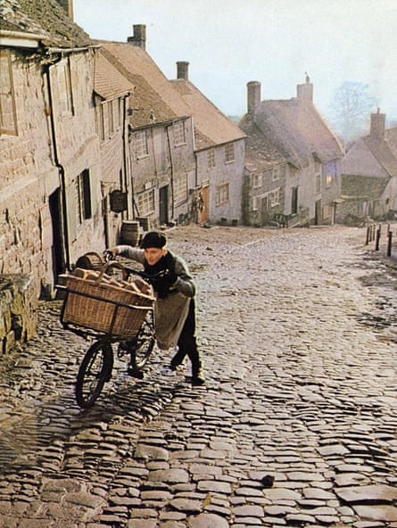 Cargo bikes were more ommon in days gone by, at least in the advertising executive’s min. Shot of the original 1970’s Hovis ‘Boy on Bike’ advert.