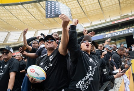All Blacks fans cheer on their side during an event to mark the team’s arrival in Cape Town late last month