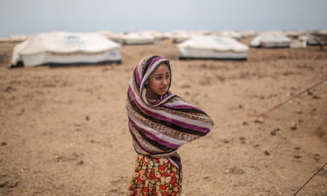 Ashwaq, 12, at the Markaze refugee camp in Obock, northern Djibouti