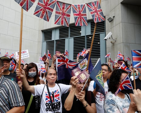 Anti-government protesters in Hong Kongcall on the British government to declare the Sino-British Joint Declaration of 1997 invalid.