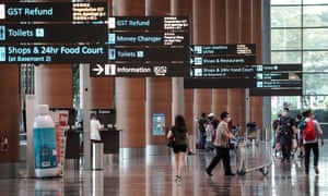 Changi airport in Singapore
