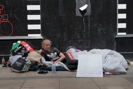 A 27-year-old woman who has been living on the streets of Cambridge for eight months