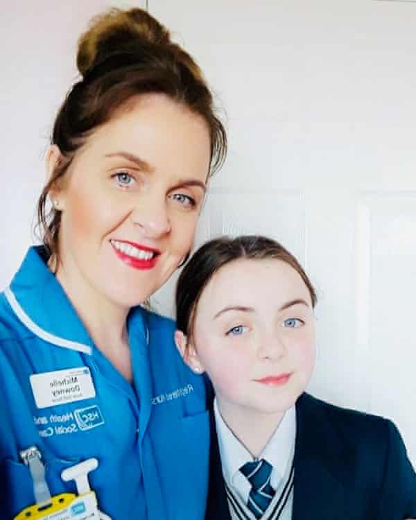 Year 8 student Amy Downey with her mum, Michelle Downey