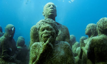 underwater sculpture park Isla Mujeres
