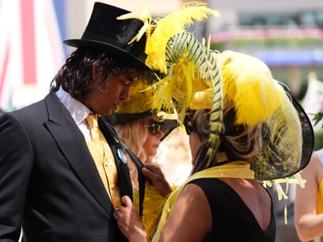 Last-minute adjustments at Royal Ascot.