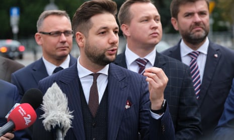 Patryk Jaki, a member of the rightwing Law and Justice (PiS) political party.
