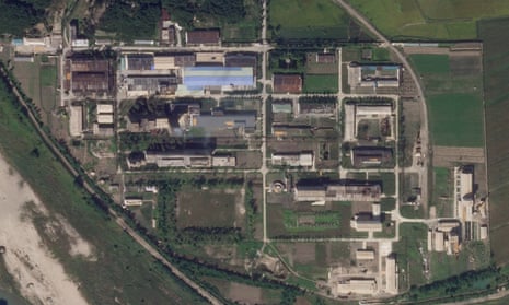 An 18 September satellite photo from Planet Labs Inc showing the uranium enrichment plant at North Korea's Yongbyon nuclear complex.