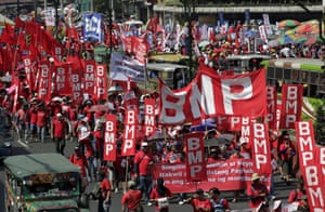Wage protest Manila