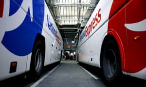 National Express coach services to be suspended on Sunday 1 National Express coaches at the Victoria Coach Station in London