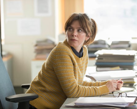 Not a lot of smiling … Friel as Marcella in the British TV noir drama of the same name.