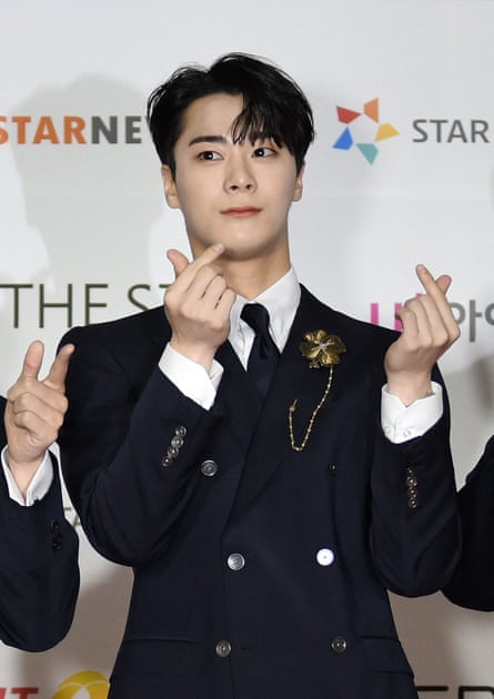 Moonbin, a member of K-pop boy band Astro, 2021.