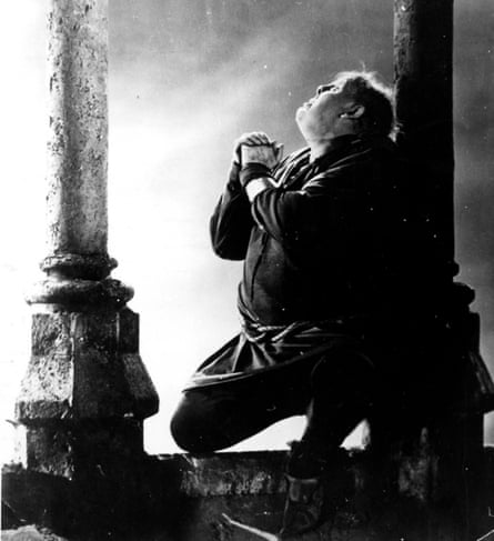 Charles Laughton as Quasimodo.