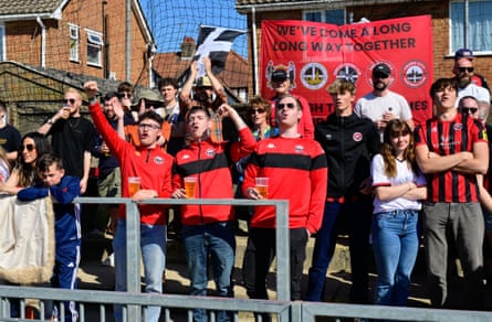 Truro City at an away game in Worthing this month