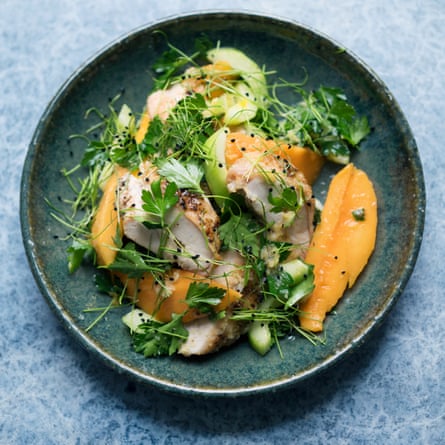 Chicken mango salad.