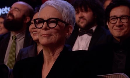 Jamie Lee Curtis at the Baftas.