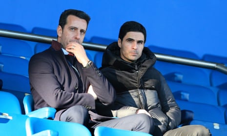 Arsenal’s technical director Edu (left) has backed Mikel Arteta despite the team’s poor start to the season.