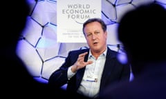 World Economic Forum 2018 in Davos<br>epa06468504 David Cameron, Former British Prime Minister and President National Citizens Service Trust, speaks during a plenary session during the opening day of the 48th Annual Meeting of the World Economic Forum, WEF, in Davos, Switzerland, 23 January 2018. The meeting brings together entrepreneurs, scientists, corporate and political leaders in Davos from 23 to 26 January. EPA/PETER KLAUNZER