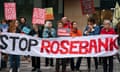 Stop Rosebank protesters