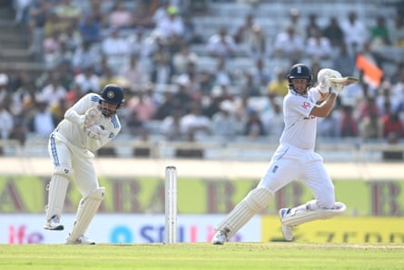 Joe Root in full flow during his innings.