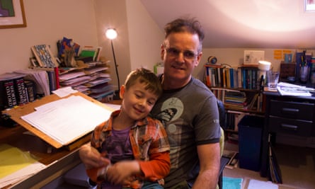 Sean Taylor with his son Rafa
