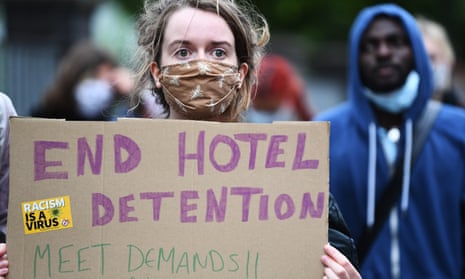 A Refugee Lives Matter protest in Glasgow last July.