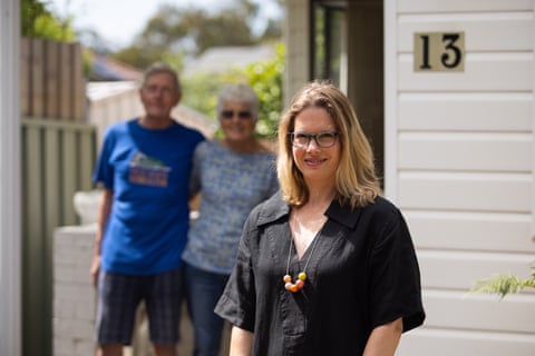 Jacqui Housden at her childhood home in Caringbah, Sydney, Australia.