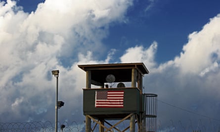 A guard post at the Guantánamo Bay detention centre in Cuba
