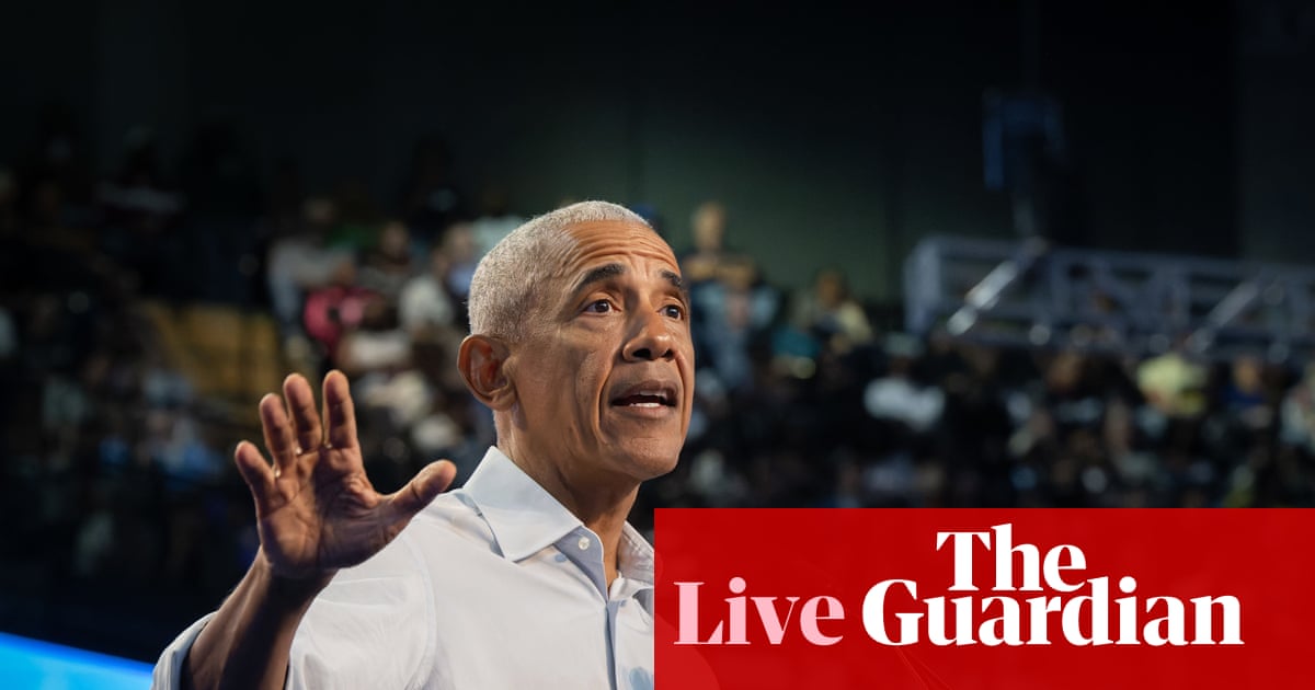 Trump and Obama trade barbs on campaign trail in final days before midterm election – US politics live