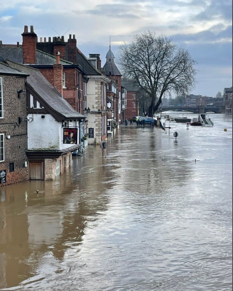 Handout photo courtesy of Erin Macartney of flooding in York following heavy rainfall.