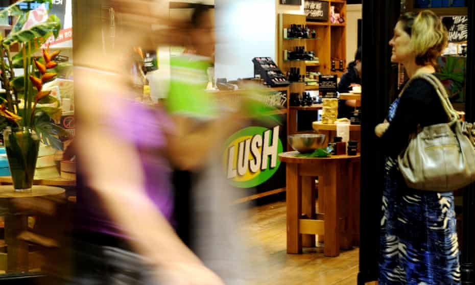 A Lush cosmetics store in Sydney