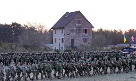 Troops at the army training camp.
