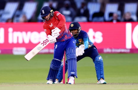 Danielle Wyatt of England in batting action.