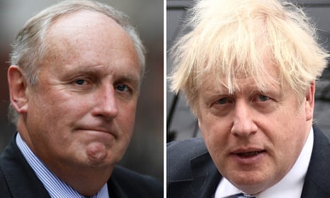 Paul Dacre and Boris Johnson. The House of Lords Appointments Commission expressed doubts lat year about giving Paul Dacre a peerage.