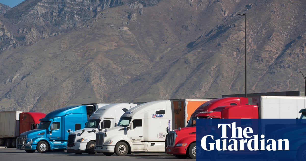‘Indentured servitude’: low pay and grueling conditions fueling US truck driver shortage
