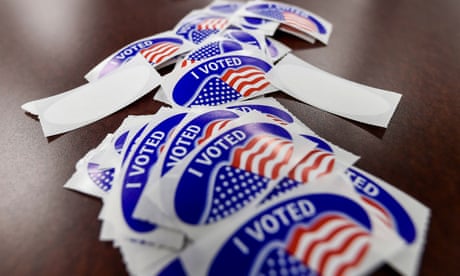 a pile of "I voted" stickers