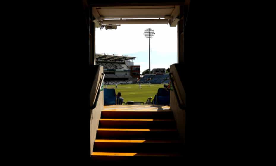 A view of the pitch from inside Headingley.