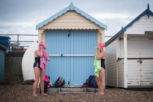 The beach huts at Thorpe Bay