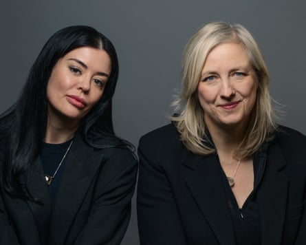 Hannah Mossman Moore and Carole Cadwalladr.