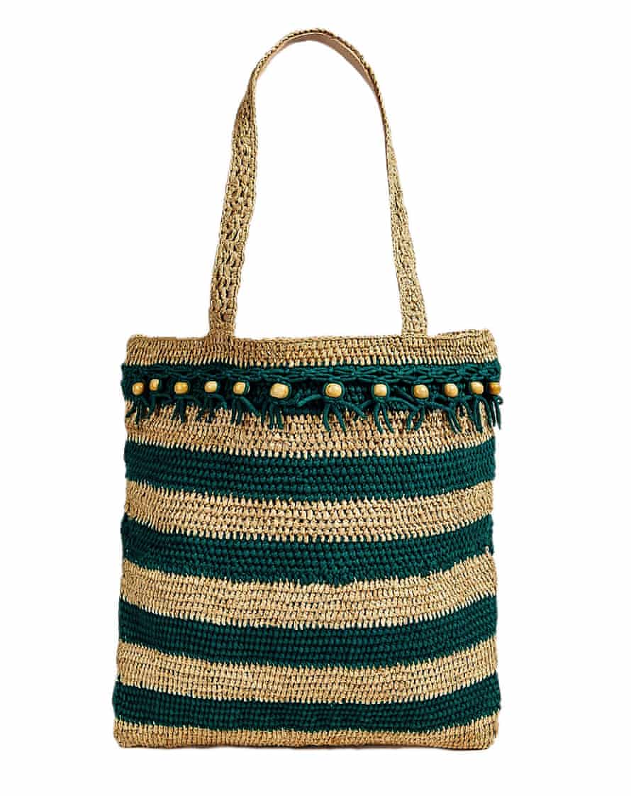 Striped tote