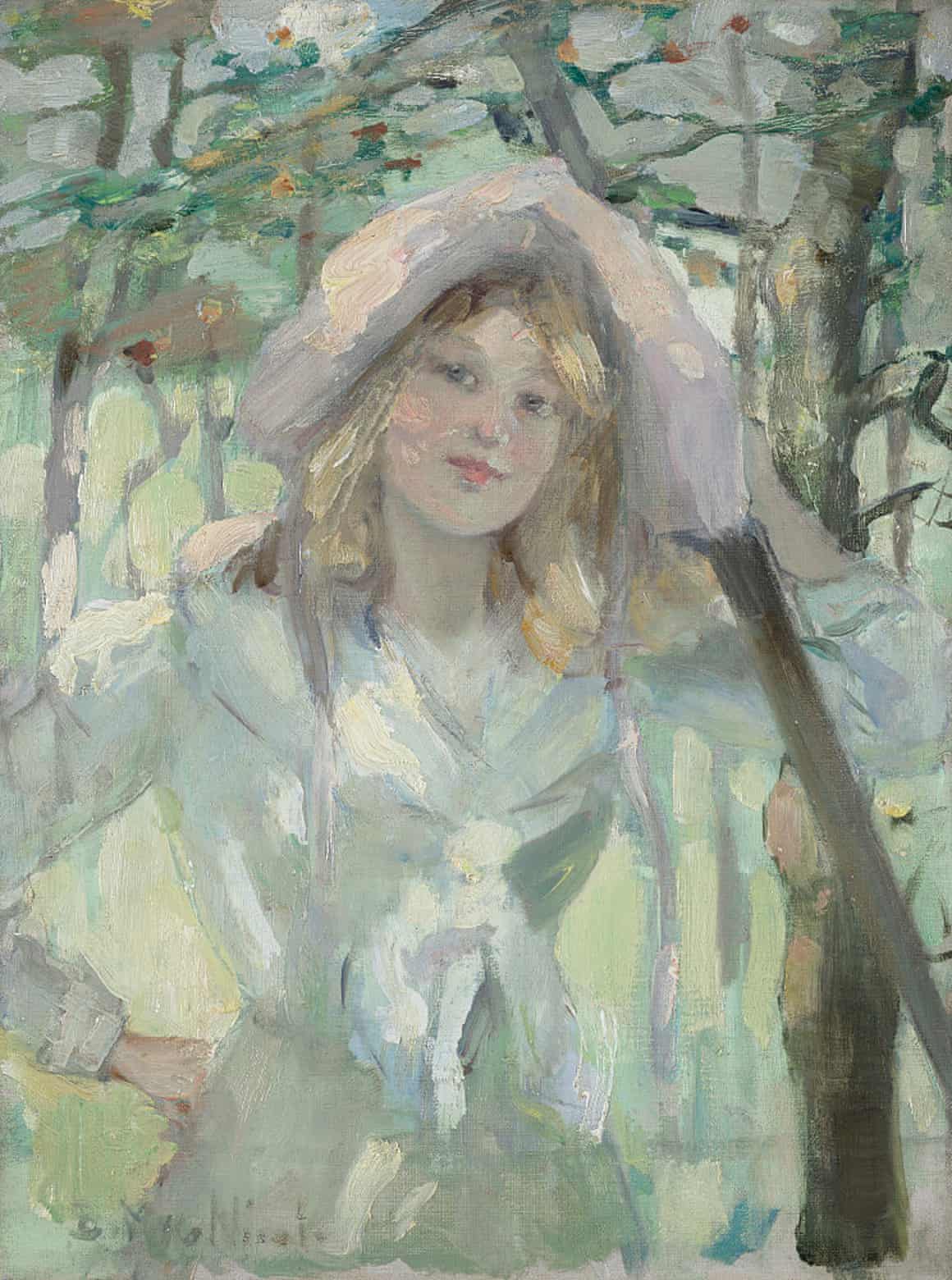 The Lilac Sunbonnet, 1899, by Bessie MacNicol.