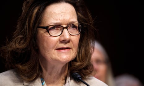 Gina Haspel in Washington DC on 9 May. On a national security issue of such importance, it would be customary for a senior intelligence official to take part. 