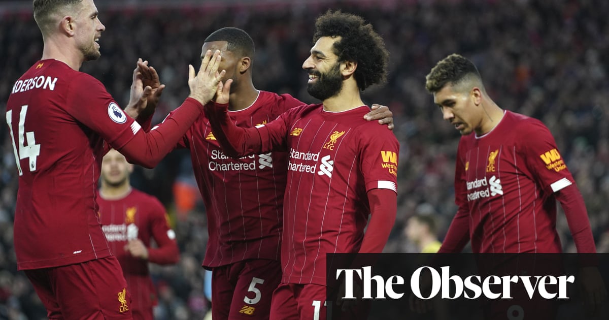 Mo Salah leads rout of Southampton as Liverpool go 22 points clear at top