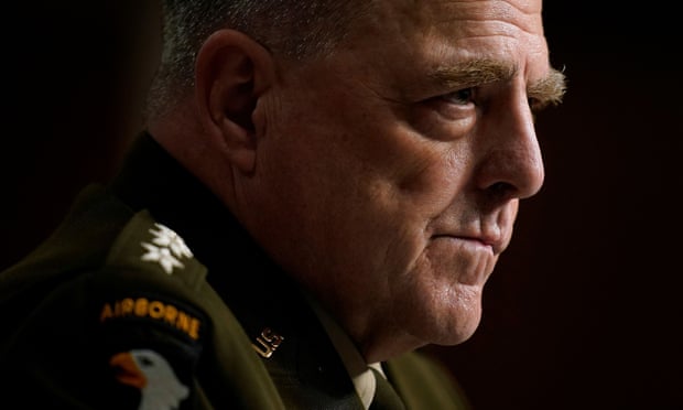 Gen Mark Milley at the US Senate armed services committee hearing on the conclusion of military operations in Afghanistan