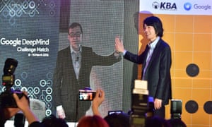 Demis Hassabis of DeepMind with Lee Se-dol