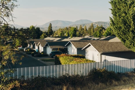 rows of suburban houses